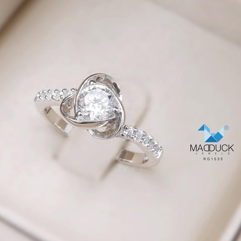 Women's ring – CZ in 925 silver by Madduck Jewels