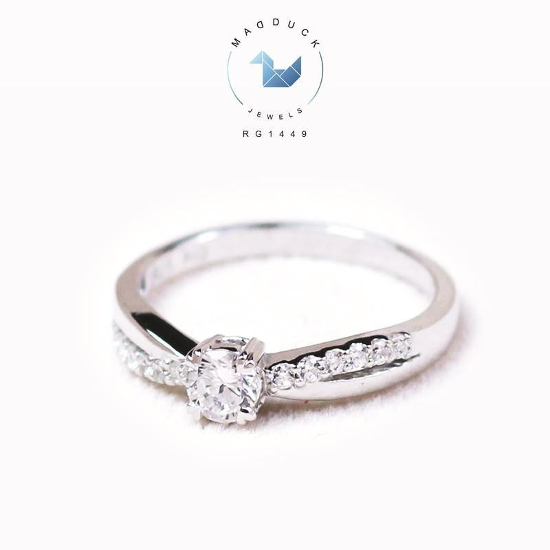Couple ring set – CZ in 925 silver by Madduck Jewels