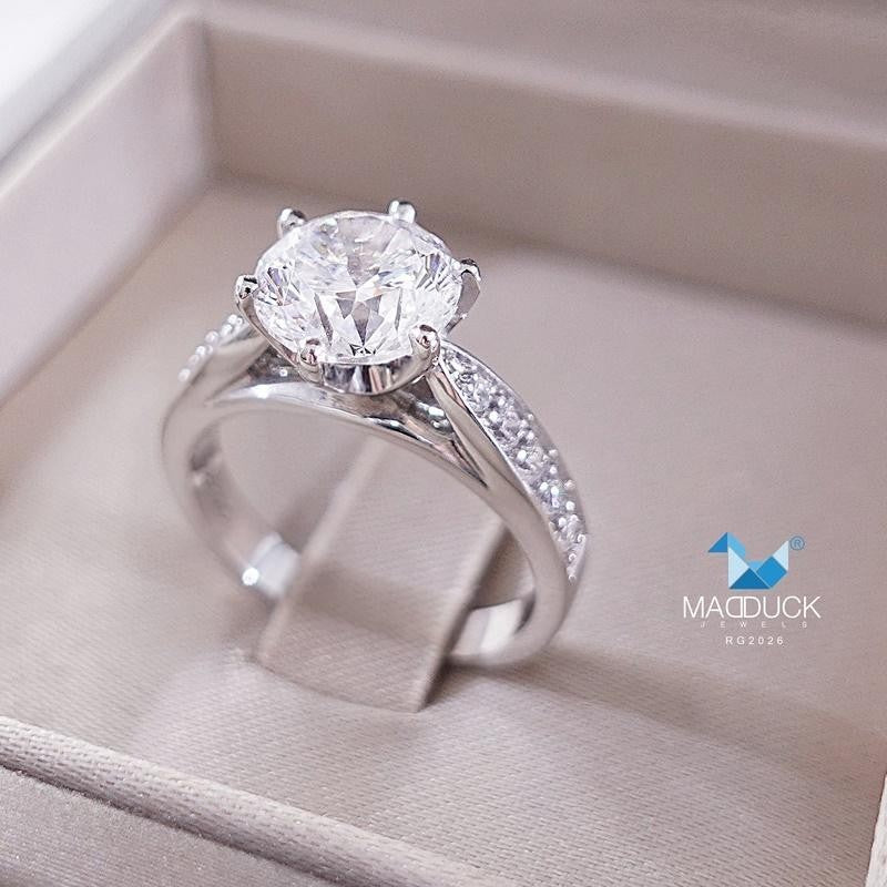 Couple ring set – CZ in 925 silver by Madduck Jewels
