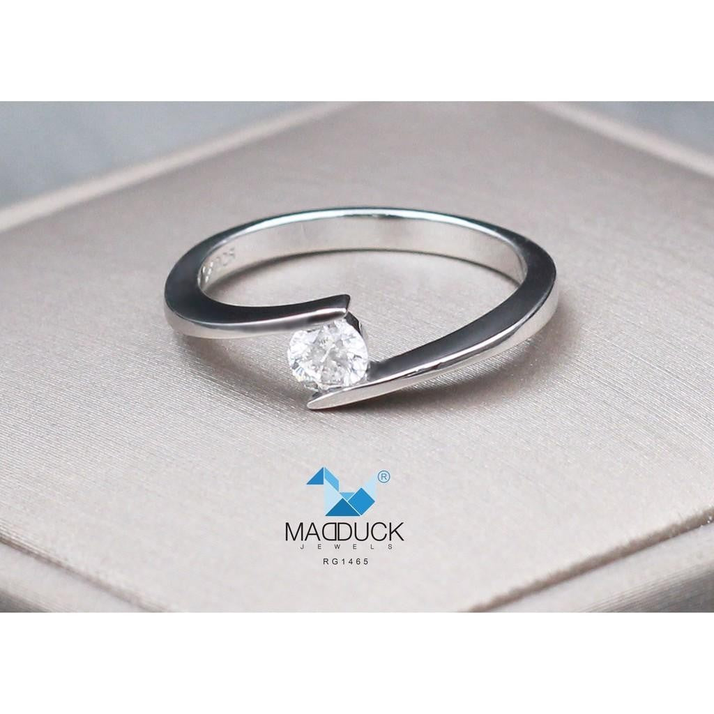 Women's ring – CZ in 925 silver by Madduck Jewels