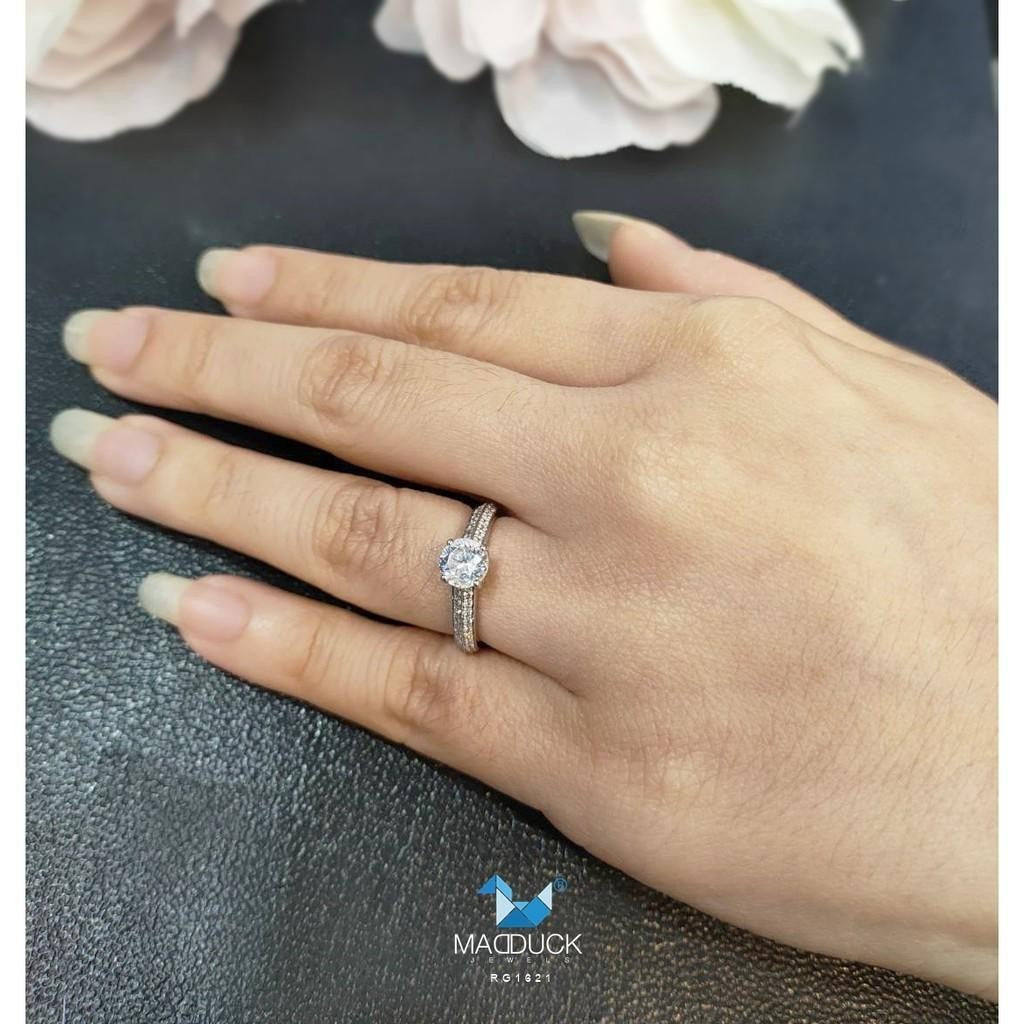 Women's ring – CZ in 925 silver by Madduck Jewels