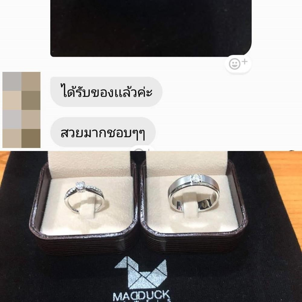Couple ring set – CZ in 925 silver by Madduck Jewels
