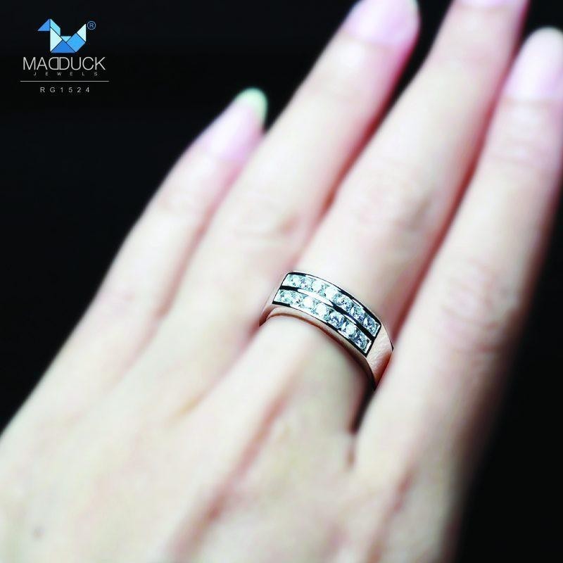 Unisex / male / female ring – CZ in 925 silver by Madduck Jewels
