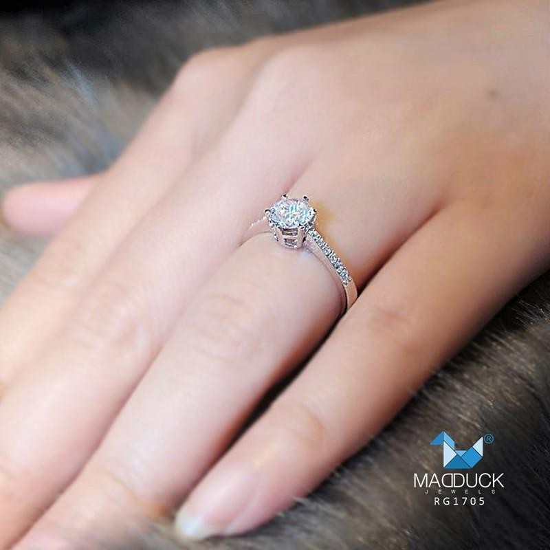 Couple ring set – CZ in 925 silver by Madduck Jewels