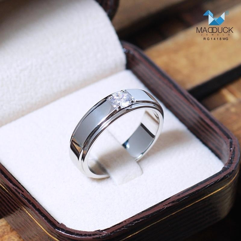 Unisex / male / female ring – CZ in 925 silver by Madduck Jewels