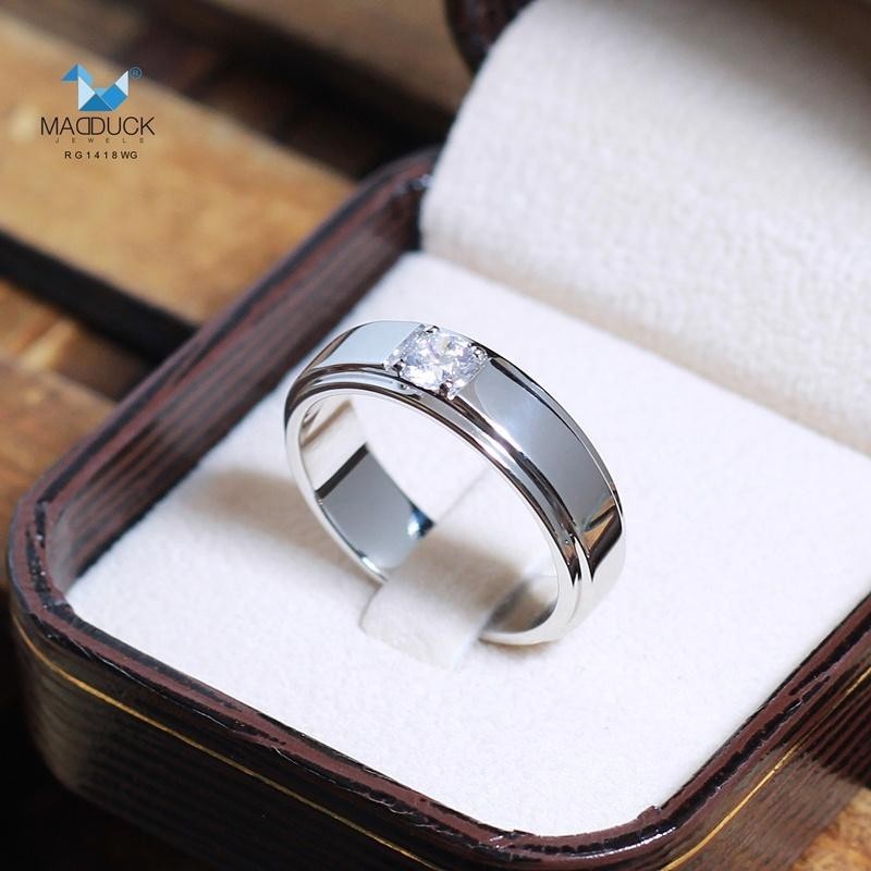 Unisex / male / female ring – CZ in 925 silver by Madduck Jewels