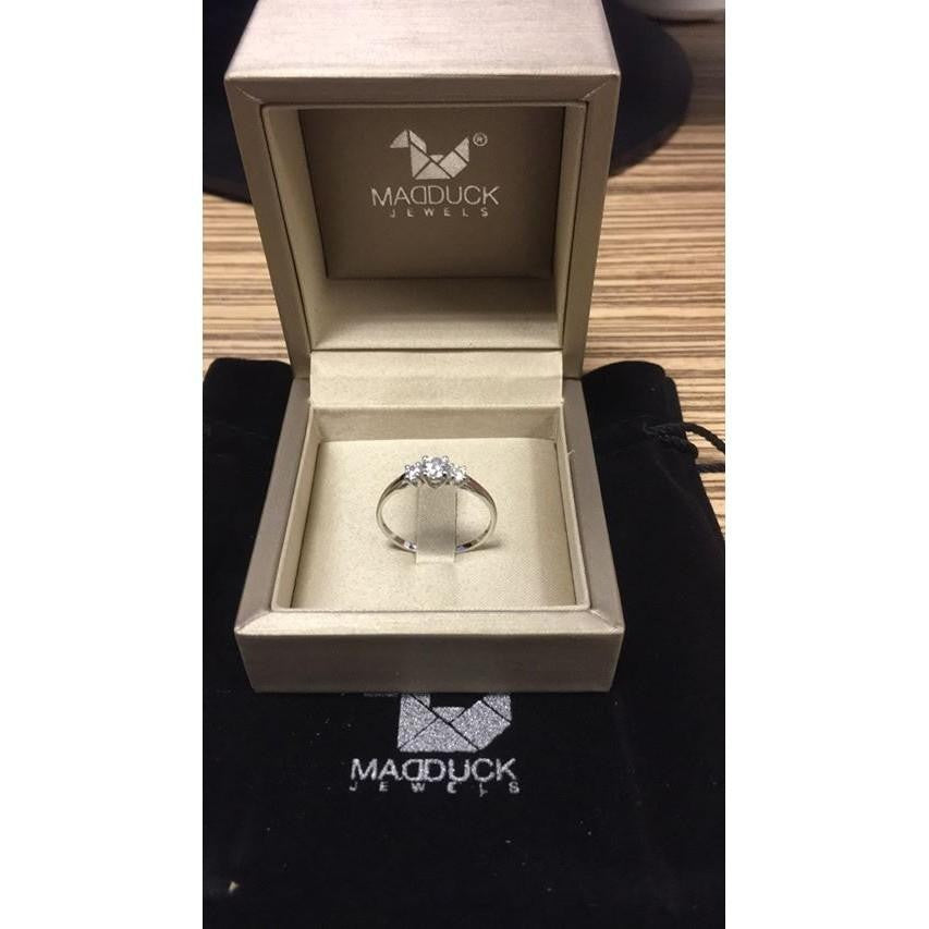 Women's ring – CZ in 925 silver by Madduck Jewels