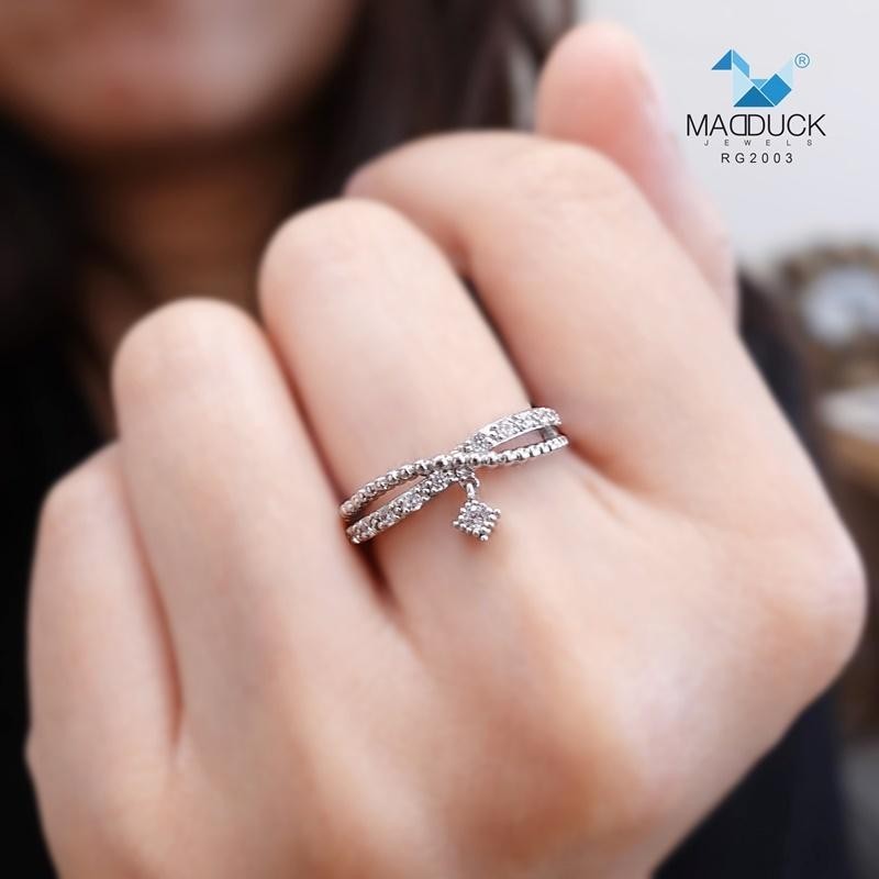 Women's ring – CZ in 925 silver by Madduck Jewels