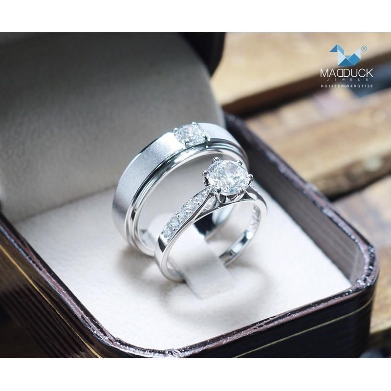 Couple ring set – CZ in 925 silver by Madduck Jewels