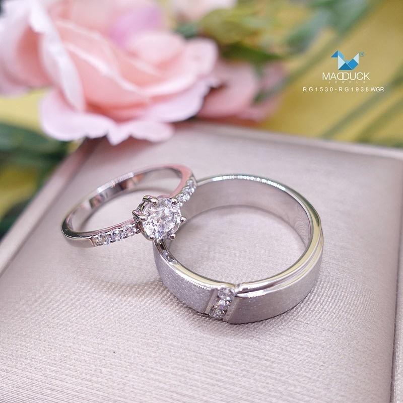 Couple ring set – CZ in 925 silver by Madduck Jewels