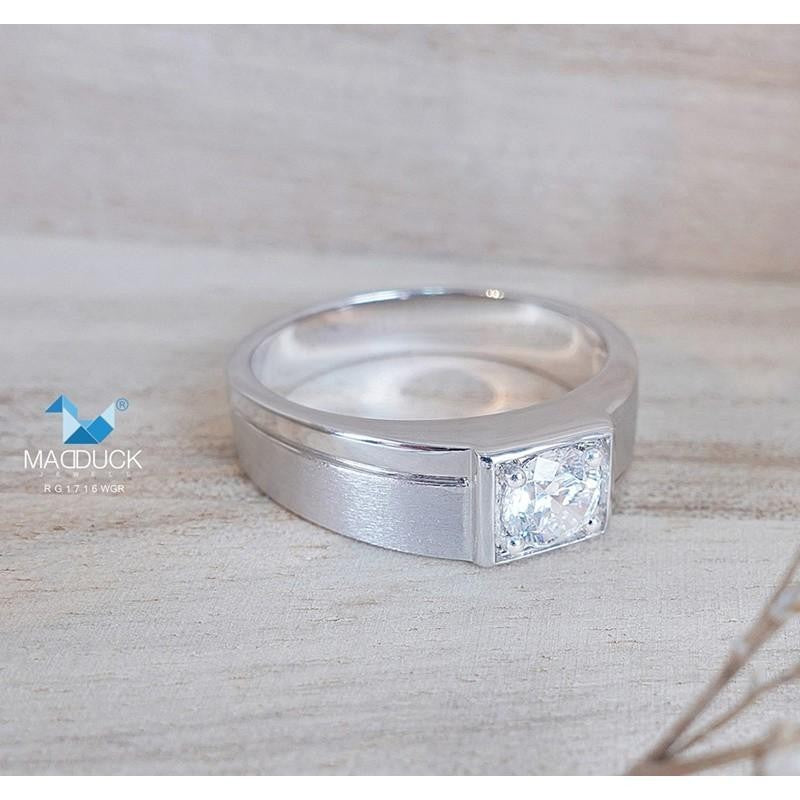 Men's ring – CZ in 925 silver by Madduck Jewels