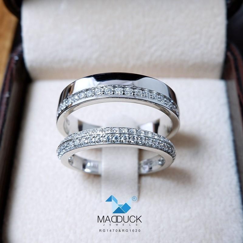 Couple ring set – CZ in 925 silver by Madduck Jewels
