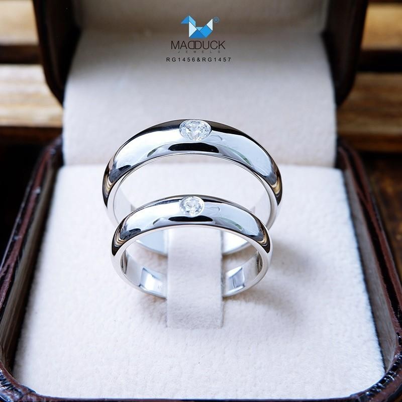 Couple ring set – CZ in 925 silver by Madduck Jewels