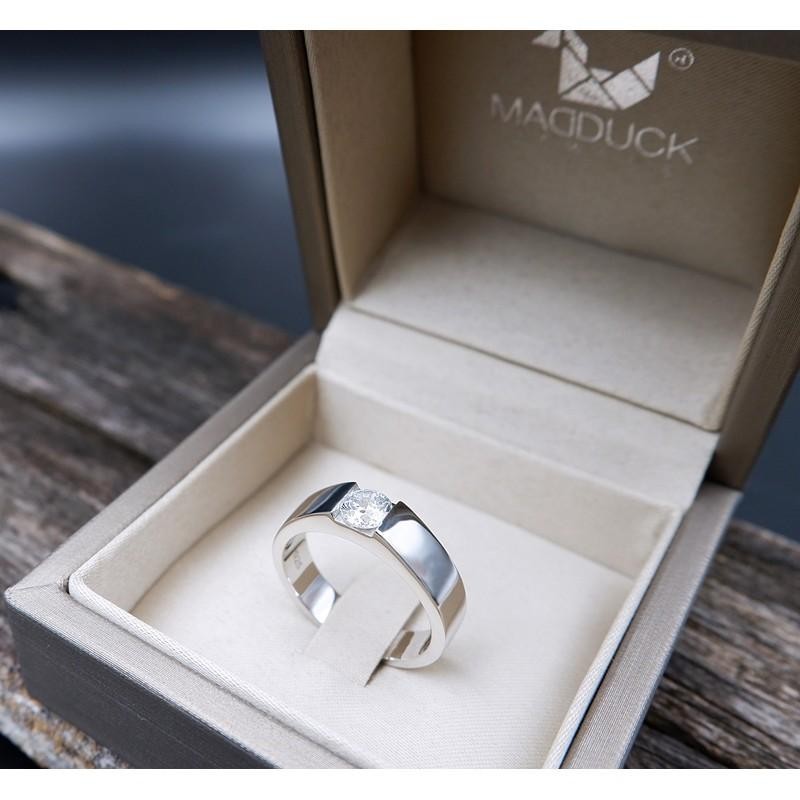 Couple ring set – CZ in 925 silver by Madduck Jewels