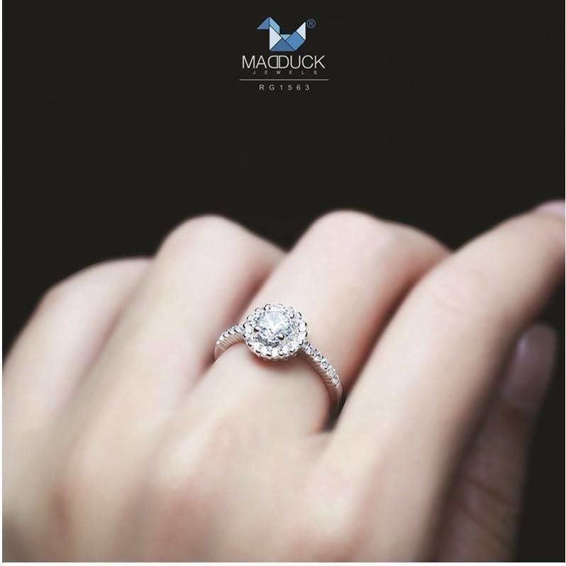 Couple ring set – CZ in 925 silver by Madduck Jewels