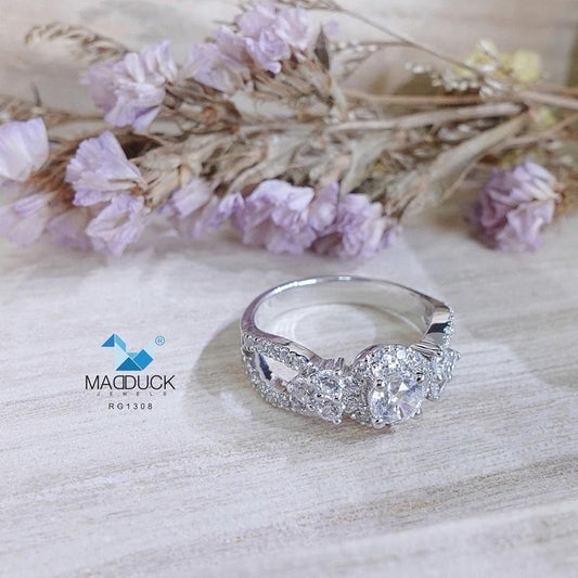 Women's ring – CZ in 925 silver by Madduck Jewels