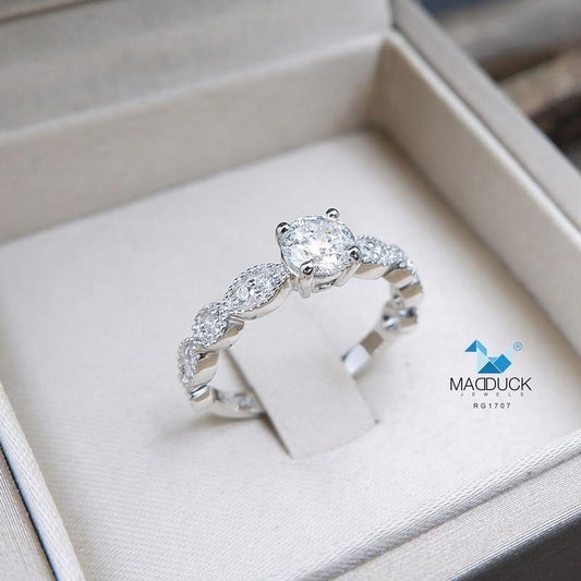 Women's ring – CZ in 925 silver by Madduck Jewels