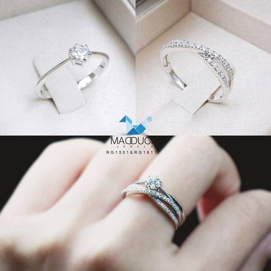 Women's ring – CZ in 925 silver by Madduck Jewels