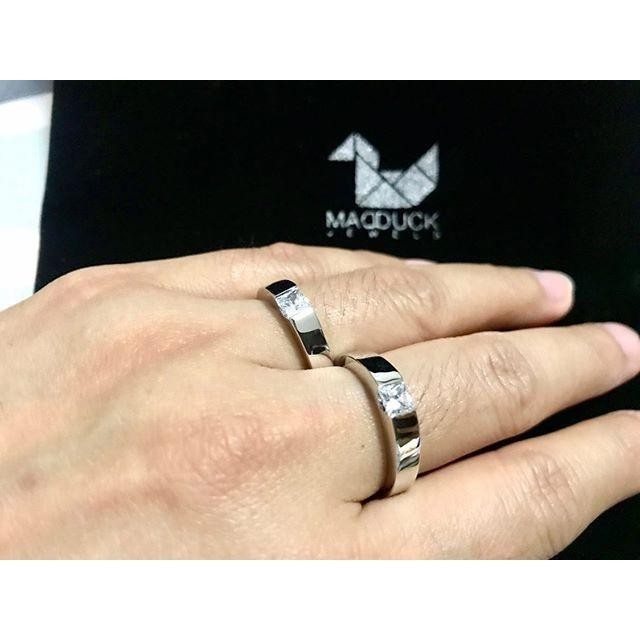 Couple ring set – CZ in 925 silver by Madduck Jewels