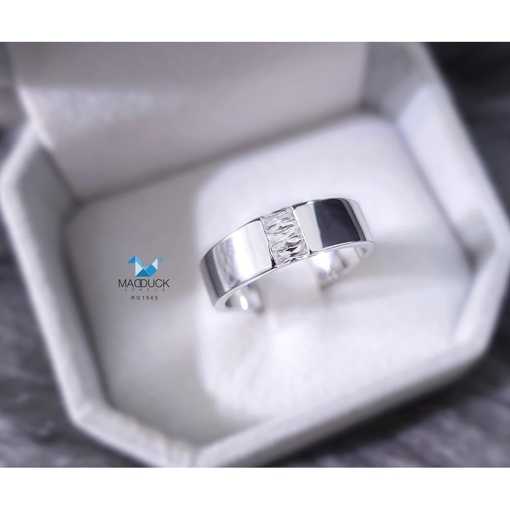 Men's ring – CZ in 925 silver by Madduck Jewels