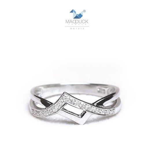 Women's ring – CZ in 925 silver by Madduck Jewels