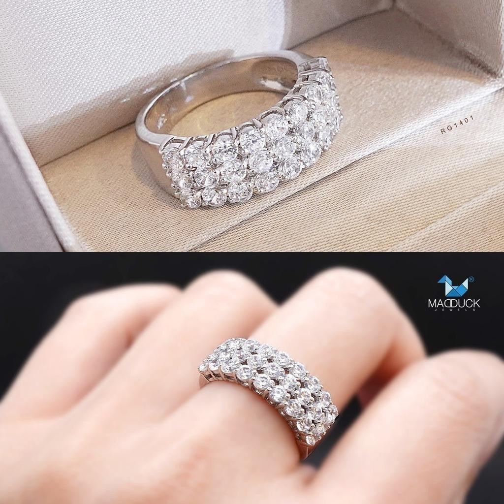 Women's ring – CZ in 925 silver by Madduck Jewels