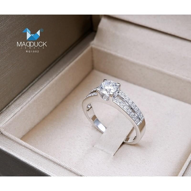 Couple ring set – CZ in 925 silver by Madduck Jewels