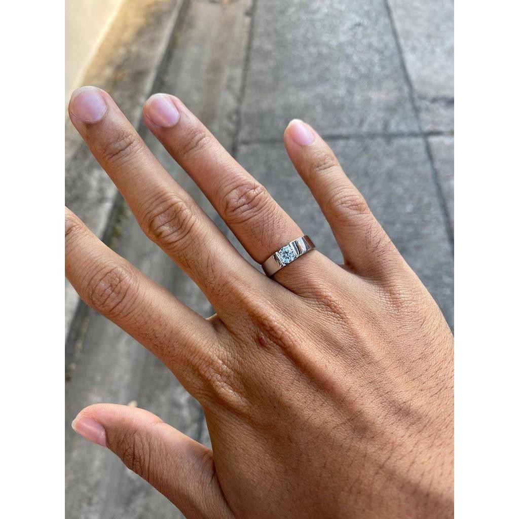 Unisex / male / female ring – CZ in 925 silver by Madduck Jewels
