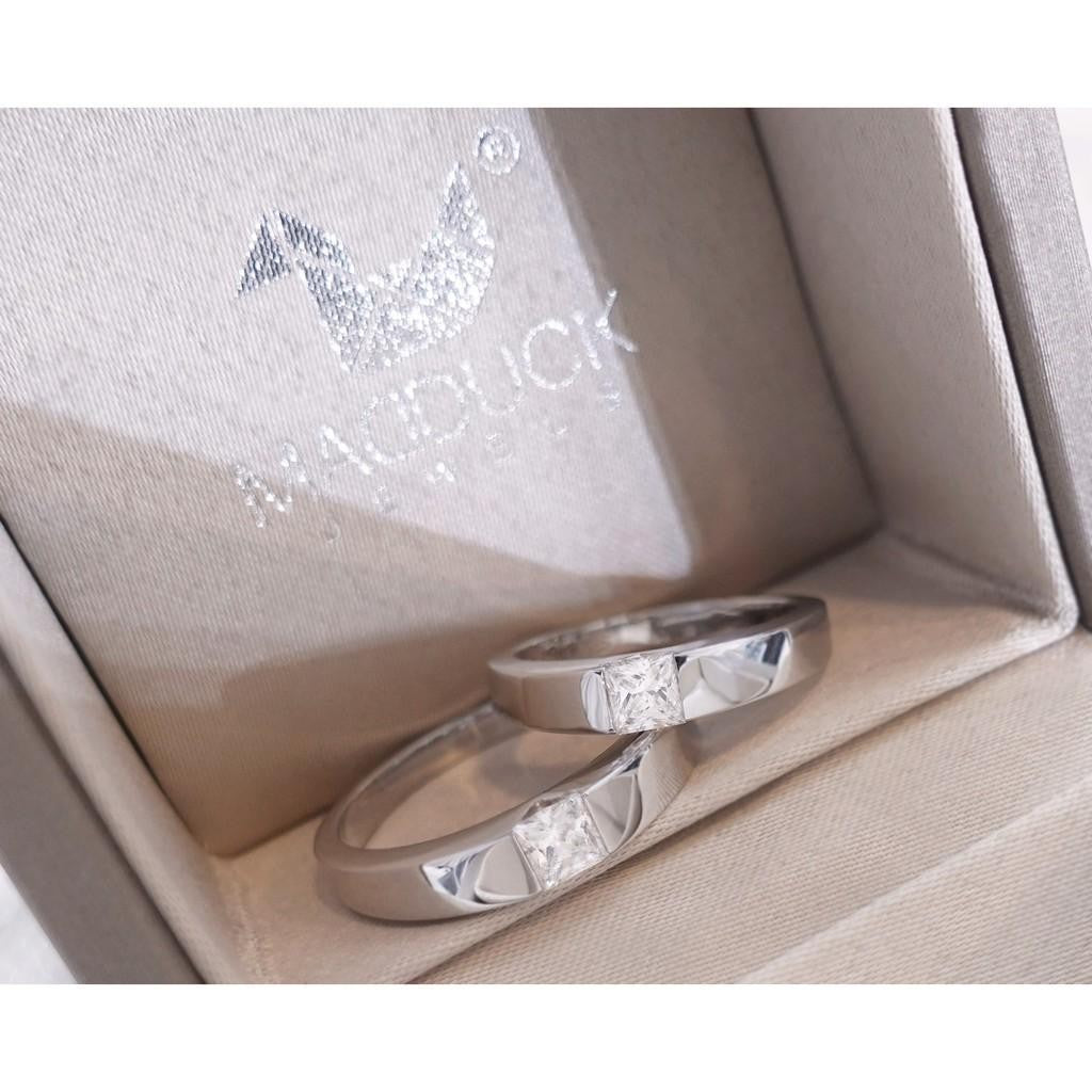 Couple ring set – CZ in 925 silver by Madduck Jewels