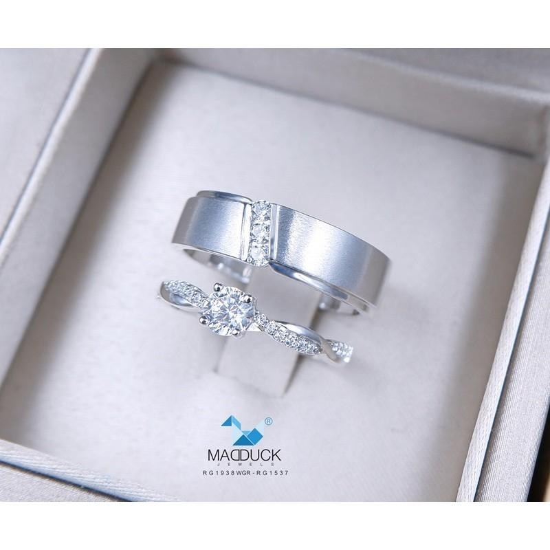 Couple ring set – CZ in 925 silver by Madduck Jewels