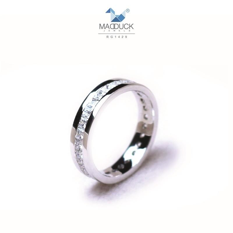 Unisex / male / female ring – CZ in 925 silver by Madduck Jewels