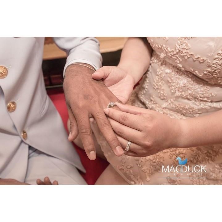 Couple ring set – CZ in 925 silver by Madduck Jewels