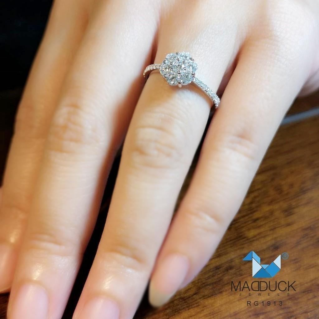 Couple ring set – CZ in 925 silver by Madduck Jewels
