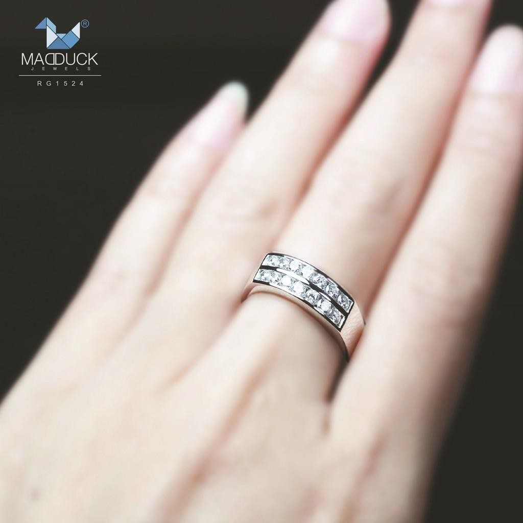 Couple ring set – CZ in 925 silver by Madduck Jewels