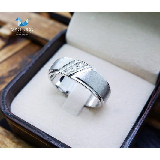 Couple ring set – CZ in 925 silver by Madduck Jewels