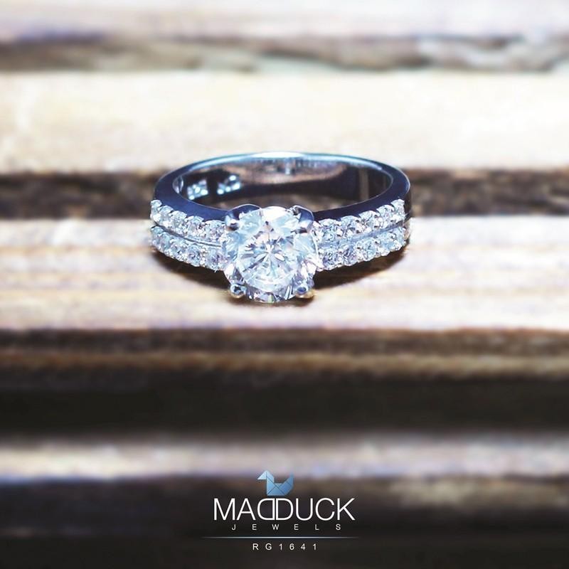Women's ring – CZ in 925 silver by Madduck Jewels