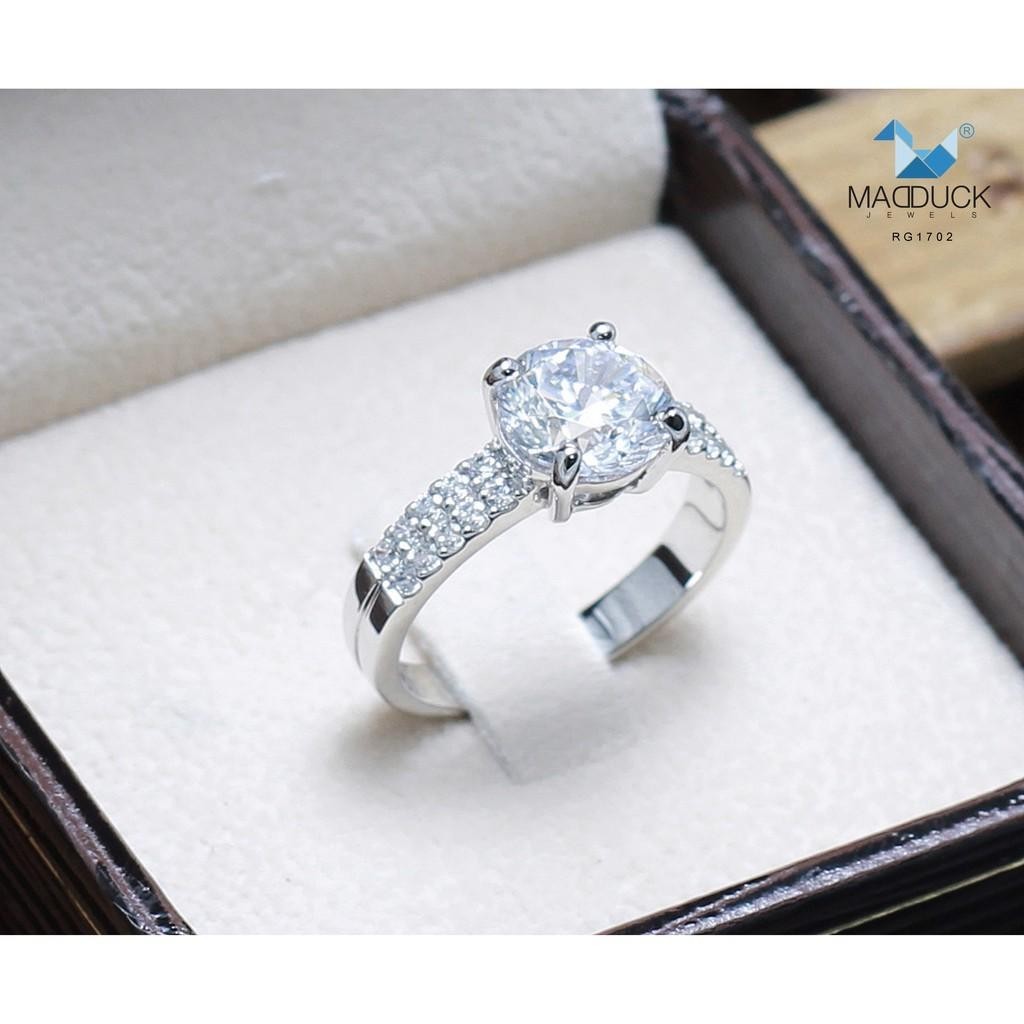 Couple ring set – CZ in 925 silver by Madduck Jewels