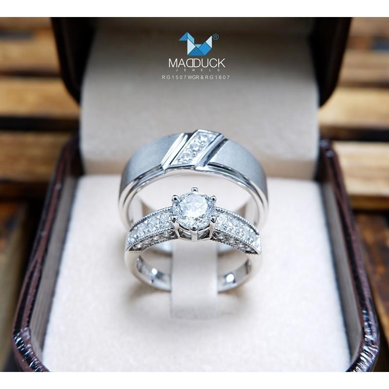 Couple ring set – CZ in 925 silver by Madduck Jewels