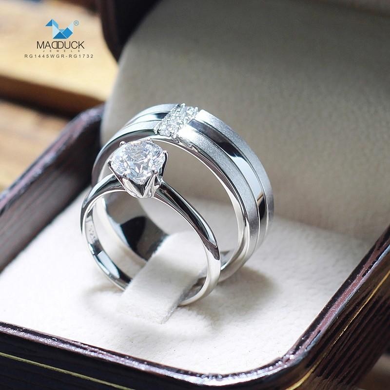Couple ring set – CZ in 925 silver by Madduck Jewels