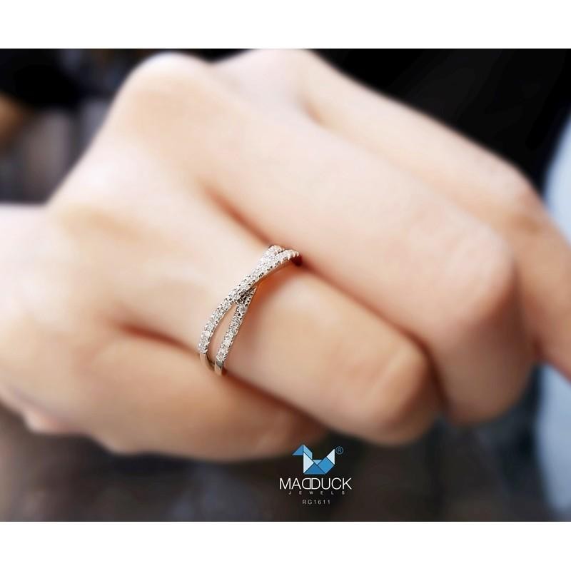 Women's ring – CZ in 925 silver by Madduck Jewels