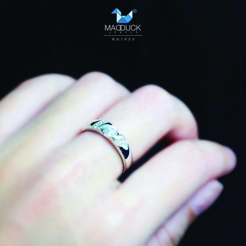 Unisex / male / female ring – CZ in 925 silver by Madduck Jewels