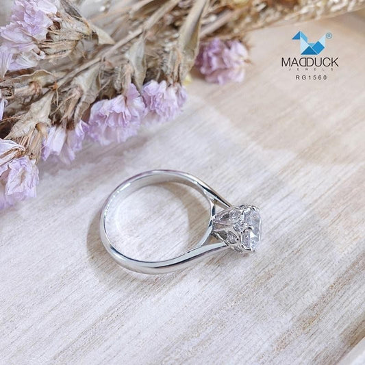 Women's ring – CZ in 925 silver by Madduck Jewels
