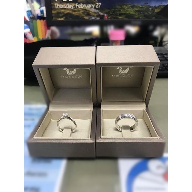 Couple ring set – CZ in 925 silver by Madduck Jewels