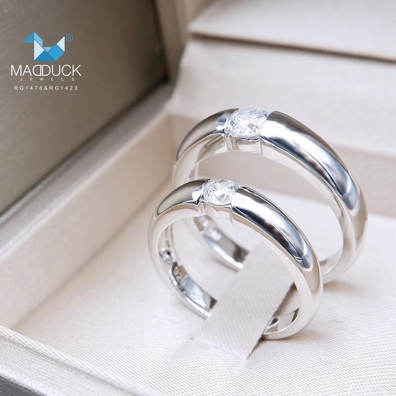 Couple ring set – CZ in 925 silver by Madduck Jewels