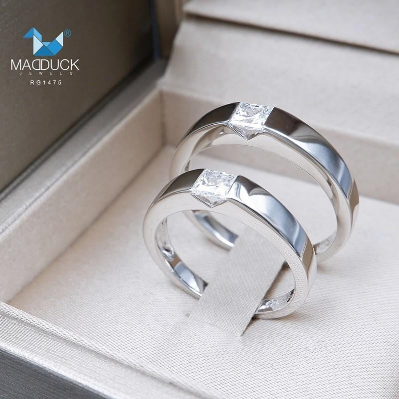 Couple ring set – CZ in 925 silver by Madduck Jewels