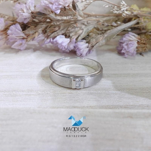 Unisex / male / female ring – CZ in 925 silver by Madduck Jewels