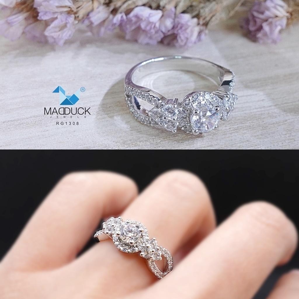 Women's ring – CZ in 925 silver by Madduck Jewels