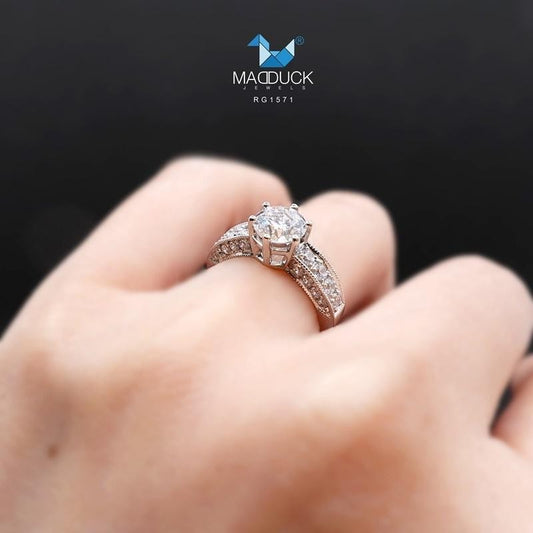 Women's ring – CZ in 925 silver by Madduck Jewels