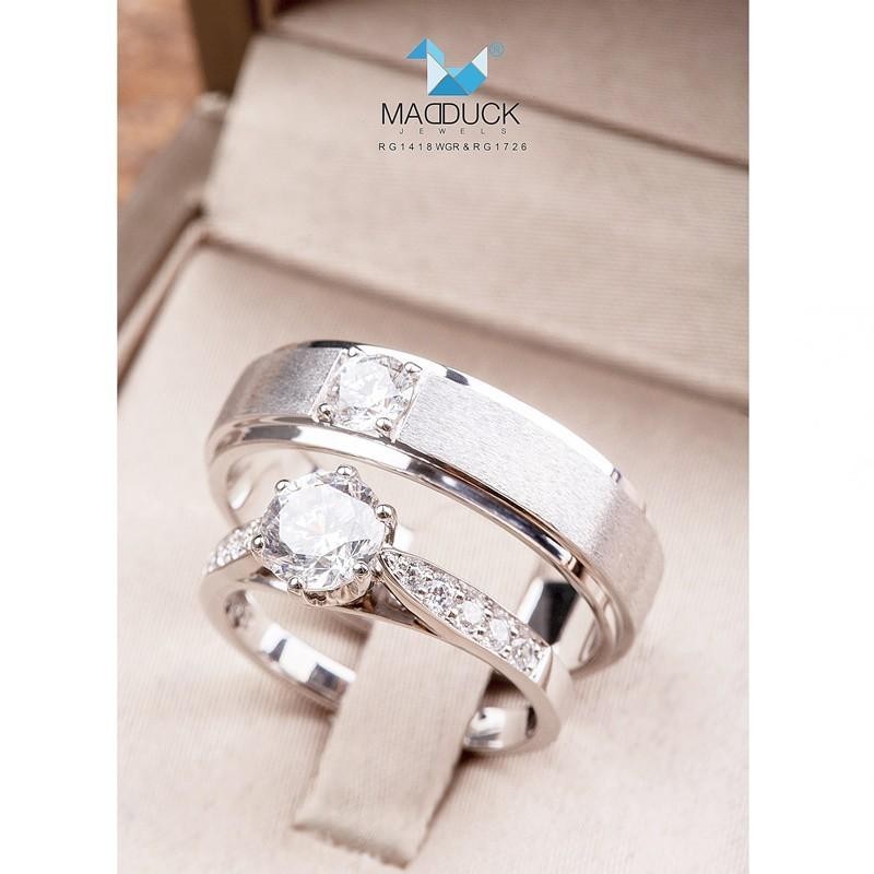 Couple ring set – CZ in 925 silver by Madduck Jewels