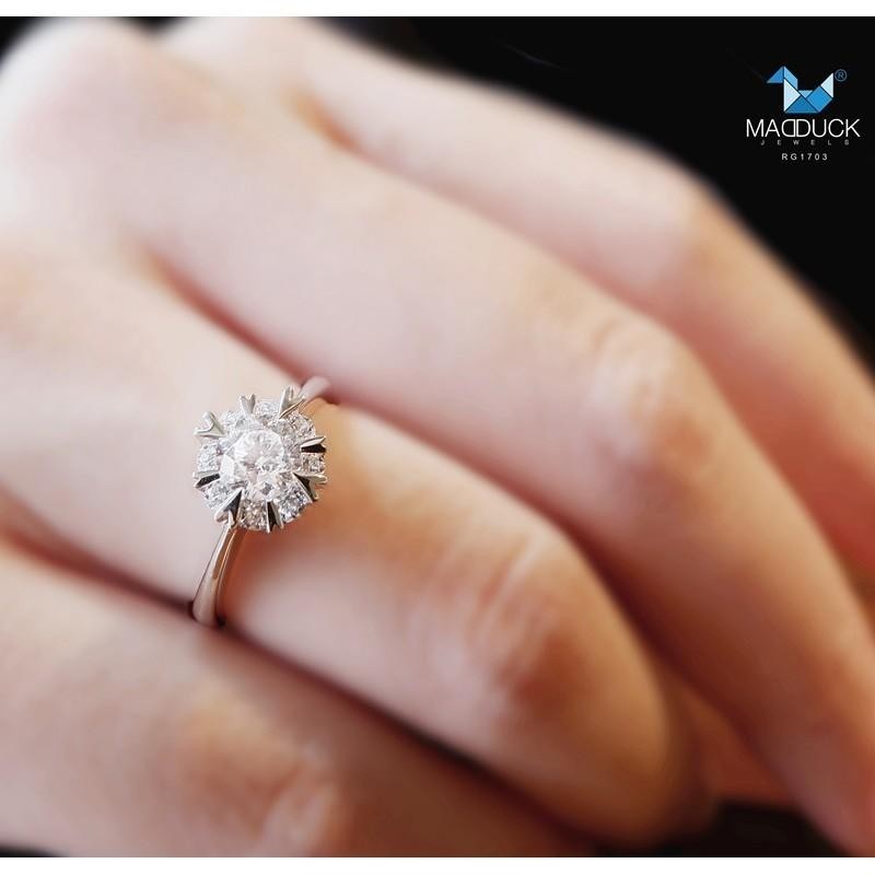 Women's ring – CZ in 925 silver by Madduck Jewels